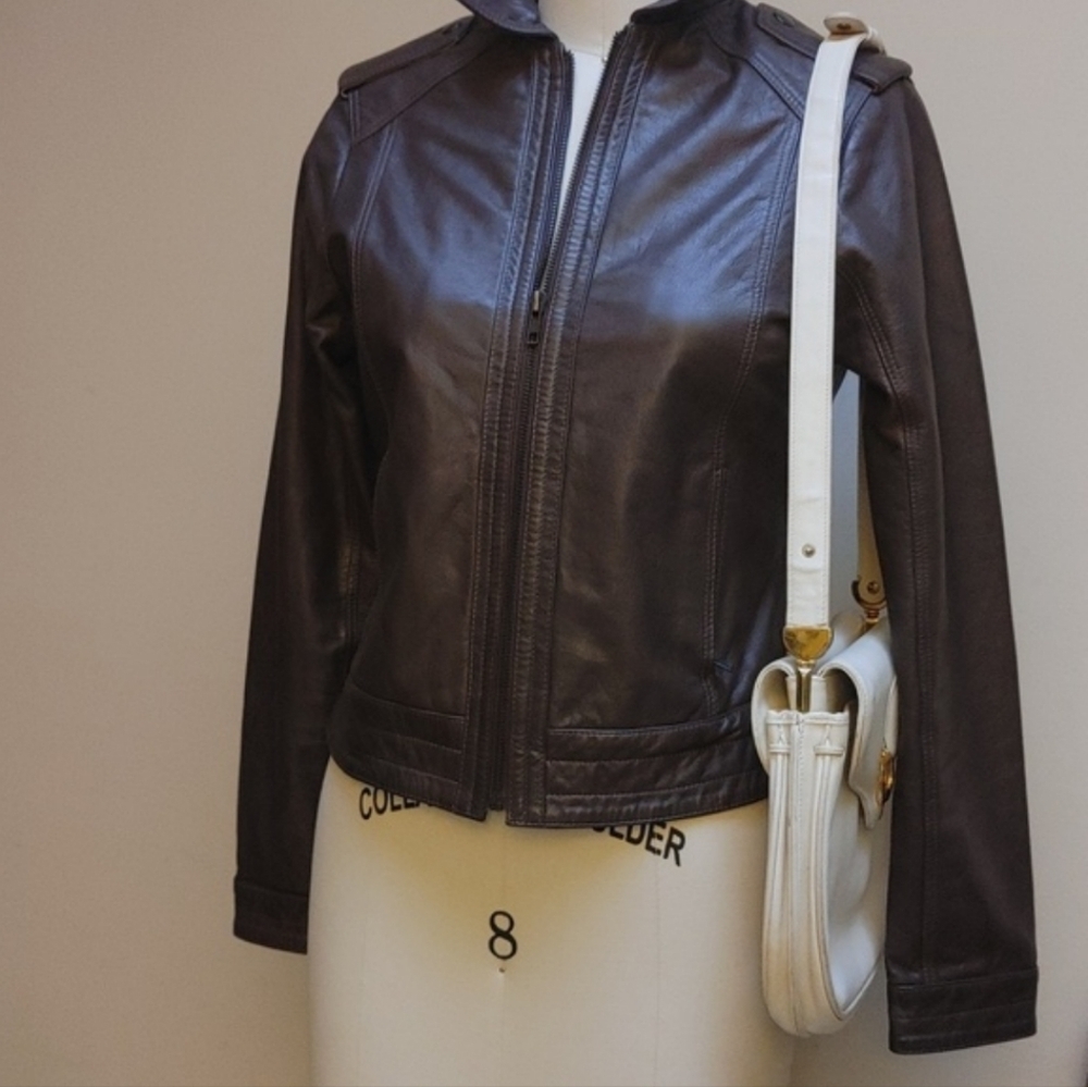 Rare Vintage Gucci Ivory Double Flap 3 Compartment Bag 50s-60s